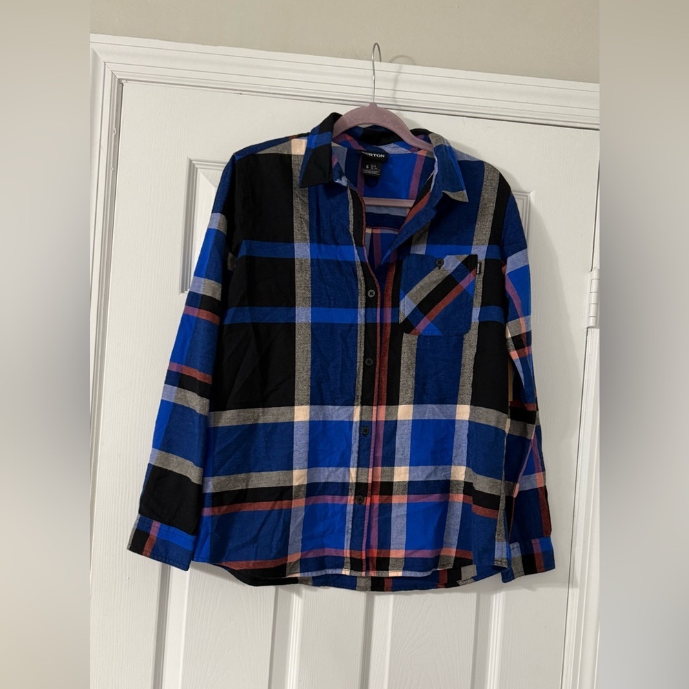 NWT Burton Women's Grace Flannel Shirt Large‎ Plaid Long Sleeve Casual Outdoor - Picture 5 of 13